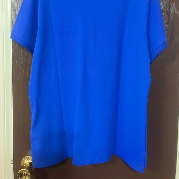 NWT - Ralph Lauren Women's Short Sleeve Polo, Iris Blue - XL/TG Slim Fit - Picture 4 of 10
